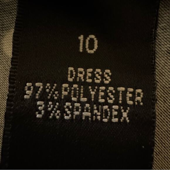 AB Studio black white polkadot sleeveless knee length sheath dress size 10 b26 - Picture 3 of 4